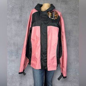 Stay Dry in Style with this Milwaukee Performance Pink Rain Motorcycle Suit